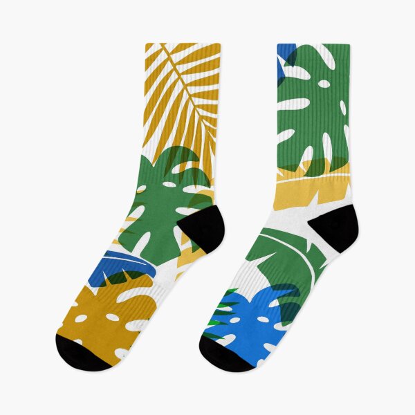 Item preview, Colorful Tropical Monstera Palm Leaves designed and sold by BetweenForms.