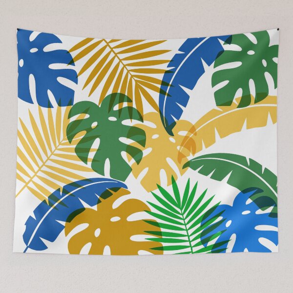 Item preview, Colorful Tropical Monstera Palm Leaves designed and sold by BetweenForms.