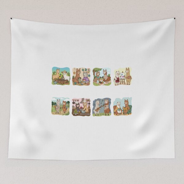 Item preview, Alpaca & Llama Sticker Collection Set designed and sold by WillowerStudio.