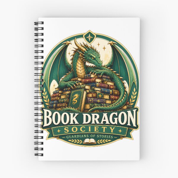 Item preview, Book Dragon Society – Guardians of Stories Fantasy Reader Design designed and sold by Digital Culture Studio.