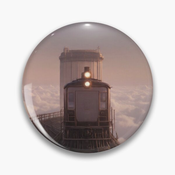 Item preview, Train Floating Above Clouds Sunset Journey Fantasy Railway | Dreamy AI Art designed and sold by IRON SIREN.