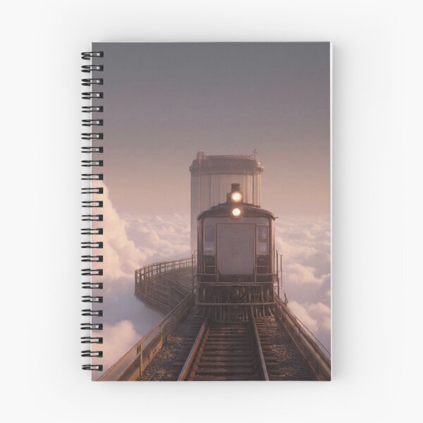 Item preview, Train Floating Above Clouds Sunset Journey Fantasy Railway | Dreamy AI Art designed and sold by IRON SIREN.