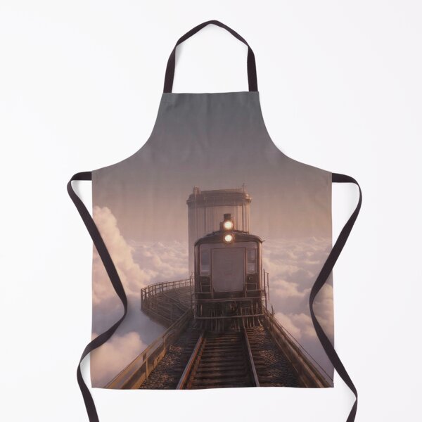 Item preview, Train Floating Above Clouds Sunset Journey Fantasy Railway | Dreamy AI Art designed and sold by IRON SIREN.
