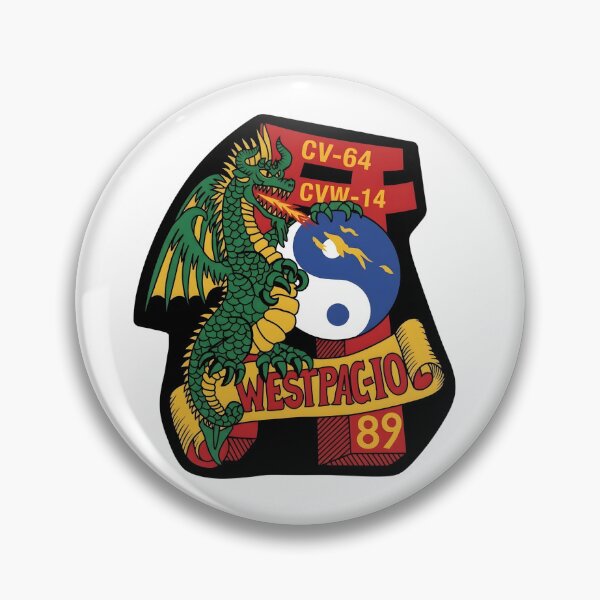 Item preview, USS Constellation (CV-64) & CVW-14 WESTPAC 1989 Cruise Insignia designed and sold by CharlieDesings.