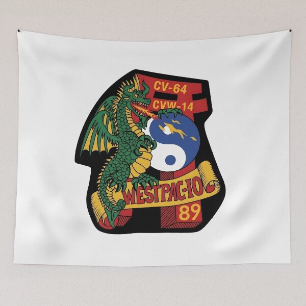 Item preview, USS Constellation (CV-64) & CVW-14 WESTPAC 1989 Cruise Insignia designed and sold by CharlieDesings.