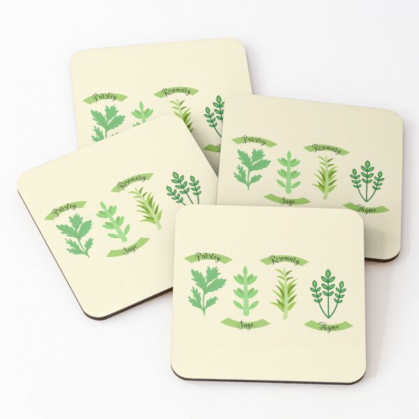 Item preview, Parsley Sage Rosemary Thyme Herb Garden Design | Cottagecore Kitchen Art designed and sold by Sachie's Studio.