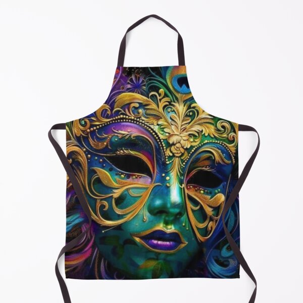 Item preview, Mardi Gras Mask Wall Art | New Orleans Carnival Decor Print designed and sold by GSizzle1.