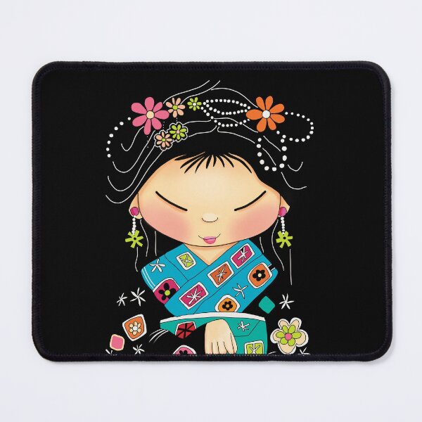 Item preview, Little Green Teapot Kawaii Geisha Girl Tea Ceremony designed and sold by Karin Taylor.