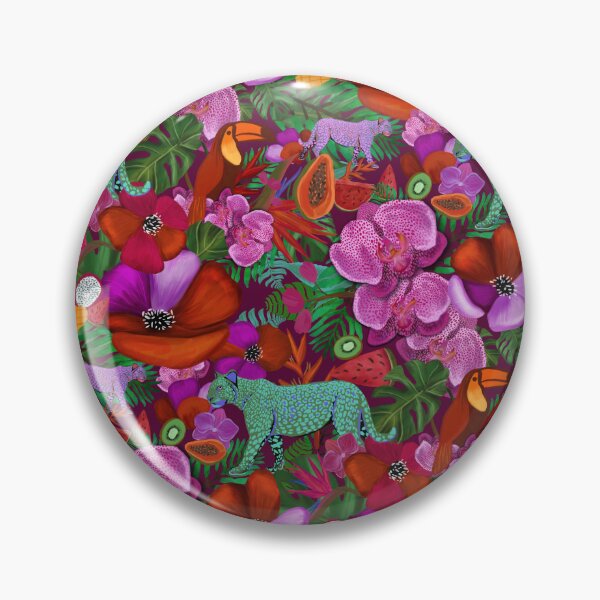 Item preview, Sultry Magenta Tropical Cheetah Jungle designed and sold by Lacey Stonesifer.