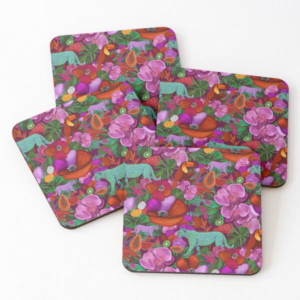 Item preview, Sultry Magenta Tropical Cheetah Jungle designed and sold by Lacey Stonesifer.