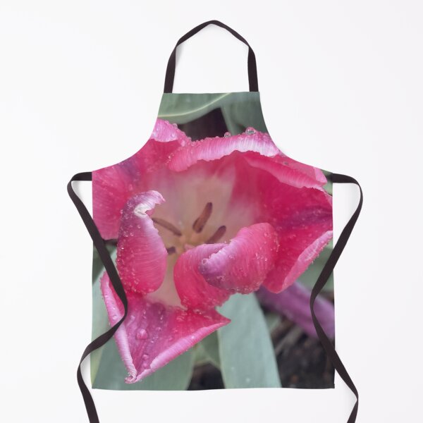 Item preview, Pink Tulip with Raindrops Macro Floral Photography designed and sold by greyforaday.