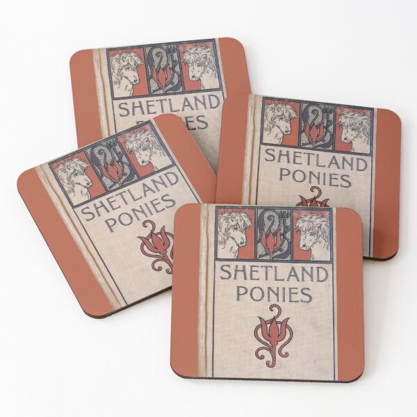 Item preview, Antique Book Cover Shetland Ponies designed and sold by collageDP.