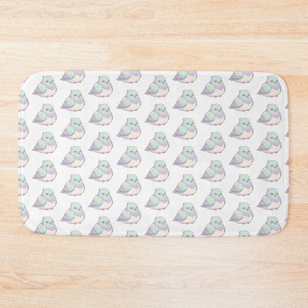 Item preview, Sleepy Kawaii Pigeon | Cozy Pastel Fluffy Bird Design designed and sold by HelgaCraftery.