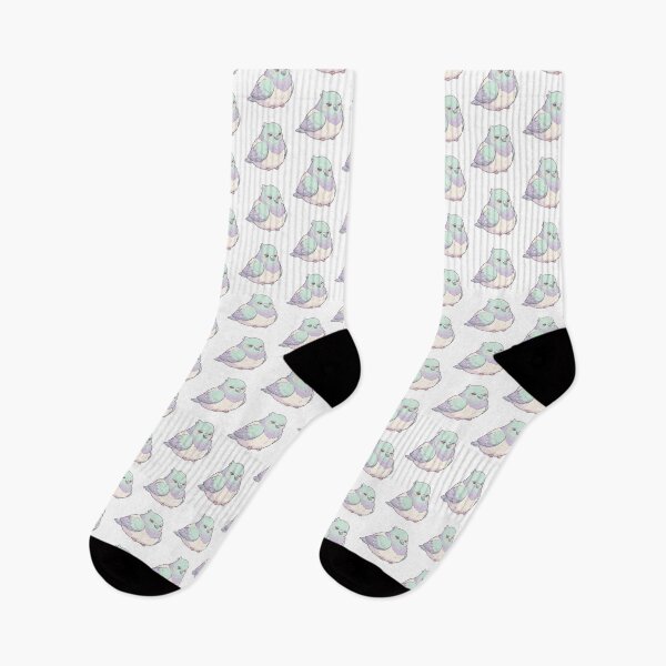 Item preview, Sleepy Kawaii Pigeon | Cozy Pastel Fluffy Bird Design designed and sold by HelgaCraftery.