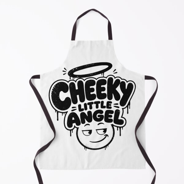 Item preview, CHEEKY LITTLE ANGEL Funny Retro Bubble Letter Angel designed and sold by POD DYNASTY.