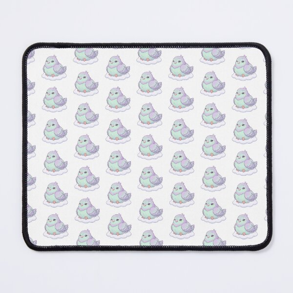 Item preview, Dreamy Kawaii Pigeon on Cloud | Soft Pastel Cute Bird Design designed and sold by HelgaCraftery.