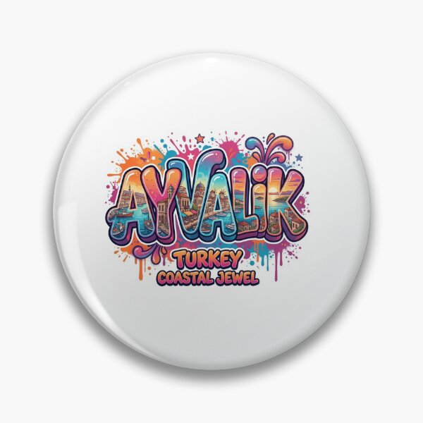 Item preview, Ayvalik Coastal Graffiti Sticker designed and sold by Imaginarium of Chaos falcon88 .
