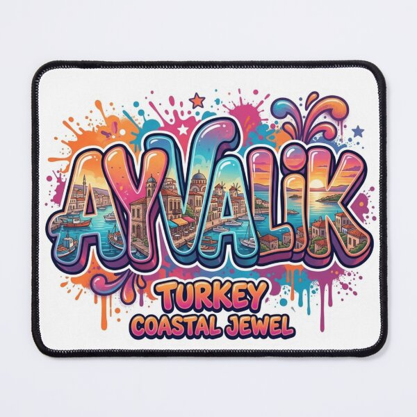 Item preview, Ayvalik Coastal Graffiti Sticker designed and sold by Imaginarium of Chaos falcon88 .