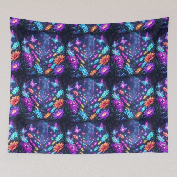 Item preview, Neon Butterfly Garden designed and sold by JanjjaSoulInk.