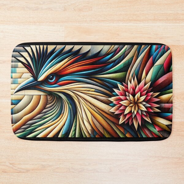 Item preview, Colorful Abstract Bird Floral Geometric Art designed and sold by PlanetEye Designs.