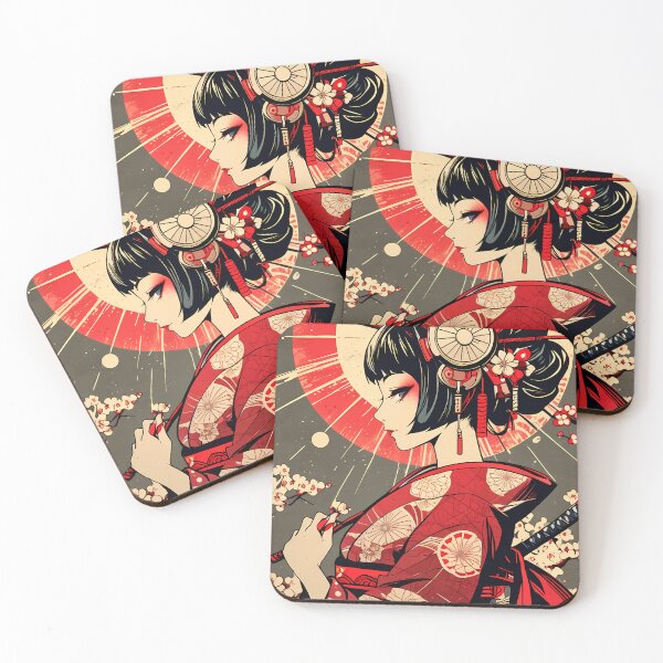 Item preview, Cyberpunk Geisha Retro Japanese Ukiyo-e designed and sold by StudioPixelPro.