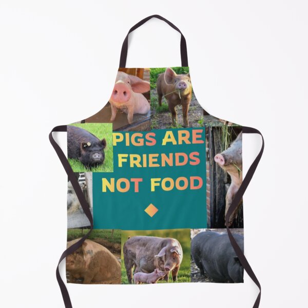 Item preview, "Pigs Are Friends, Not Food." designed and sold by Freakcreations9.