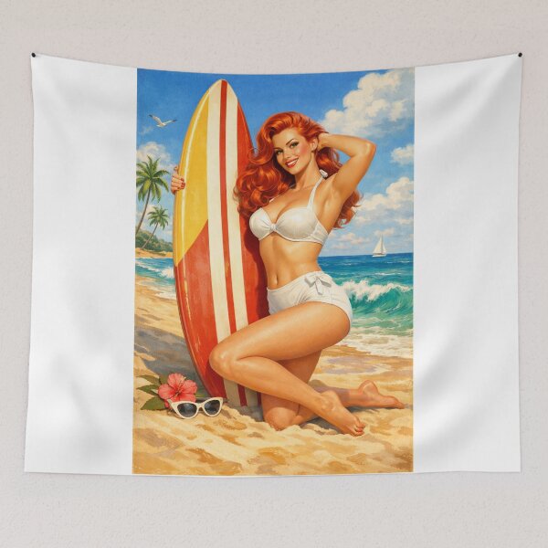 Item preview, Sun-Kissed Surf Queen designed and sold by ITSimagination.