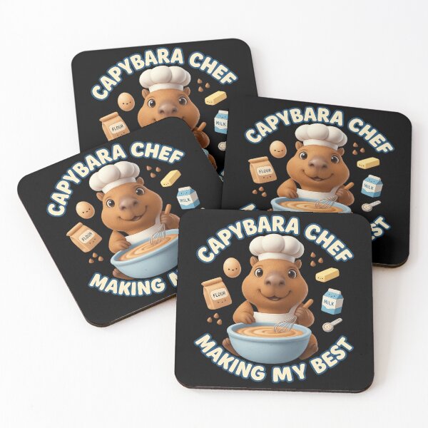 Item preview, Capybara Chef Making My Best – Cute Baking Capybara Design designed and sold by MartBook.