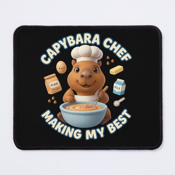 Item preview, Capybara Chef Making My Best – Cute Baking Capybara Design designed and sold by MartBook.