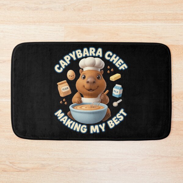 Item preview, Capybara Chef Making My Best – Cute Baking Capybara Design designed and sold by MartBook.