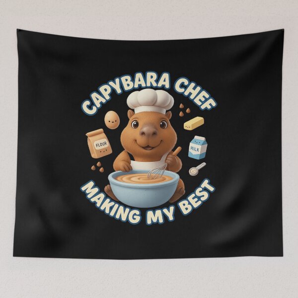 Item preview, Capybara Chef Making My Best – Cute Baking Capybara Design designed and sold by MartBook.