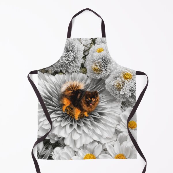 Artikelvorschau, Pomeranian auf Blumen entworfen und verkauft von envycollection.