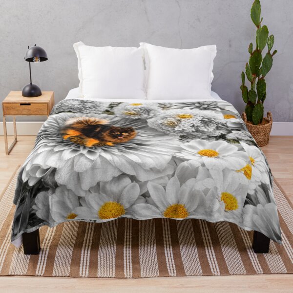 Item preview, Pomeranian on flowers  designed and sold by envycollection.