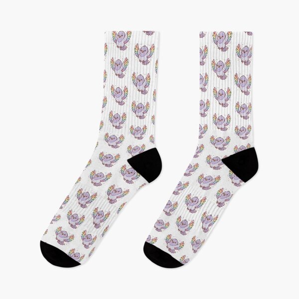 Item preview, Rainbow Wing Kawaii Pigeon | Cute Flying Pastel Bird Design designed and sold by HelgaCraftery.