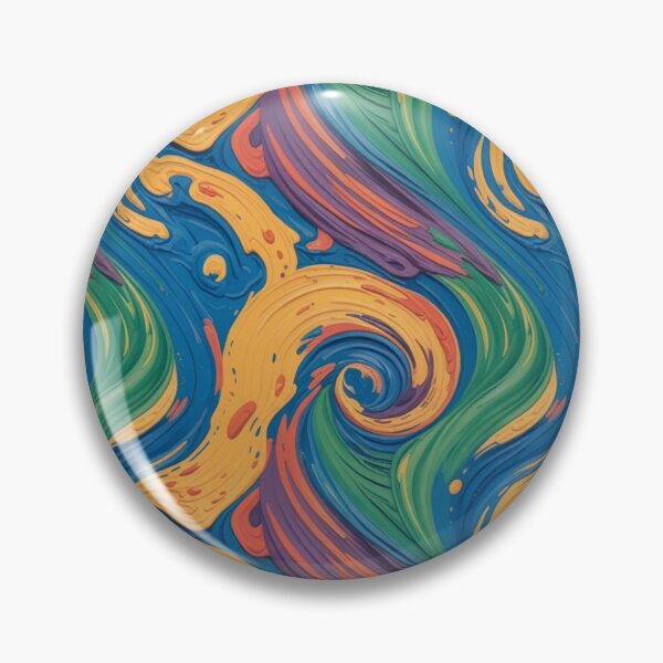 Item preview, Vibrant Psychedelic Swirl Pattern | Colorful Fluid Abstract Seamless Repeat designed and sold by Midnight Veil Designs.