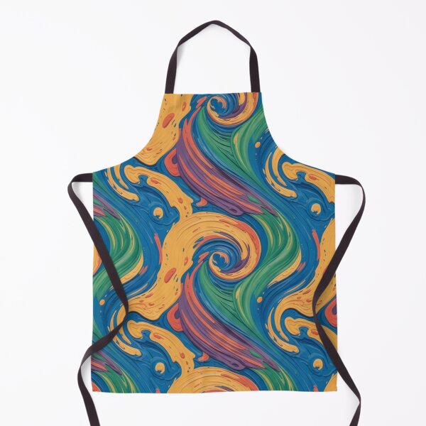 Item preview, Vibrant Psychedelic Swirl Pattern | Colorful Fluid Abstract Seamless Repeat designed and sold by Midnight Veil Designs.
