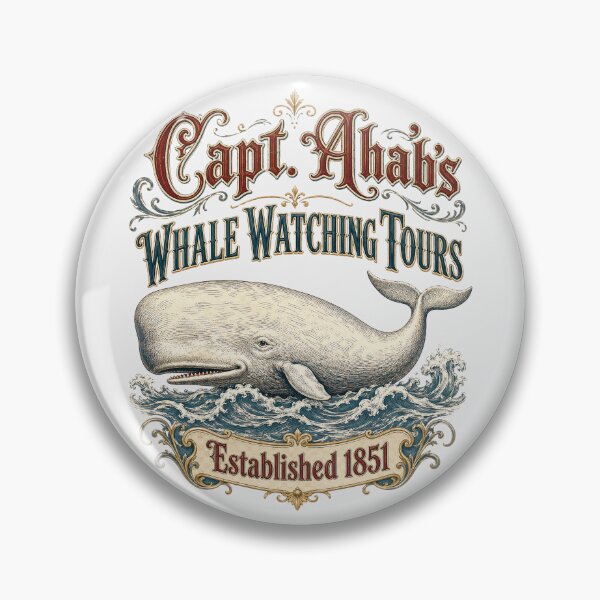 Item preview, Capt. Ahab’s Vintage Whale Watching Tours designed and sold by Victor Shadehorn.