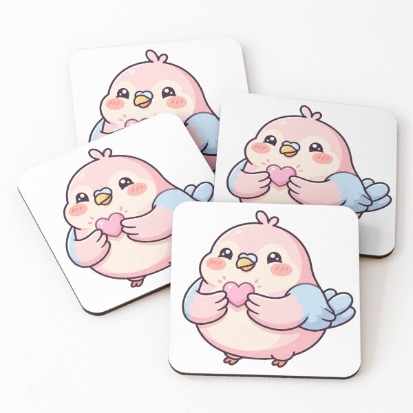Item preview, Cute Kawaii Pigeon with Heart | Adorable Love Bird Design designed and sold by HelgaCraftery.