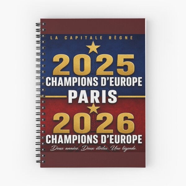 Item preview, Champions of Europe 2025 2026 Split Screen Blue Red Dual Year Football Fan designed and sold by BrickByDream.
