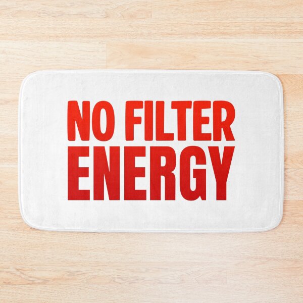 Item preview, No Filter Energy, Red Bold Memes designed and sold by Memes N Lore .