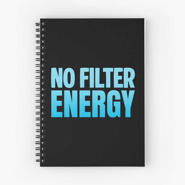 Item preview, No Filter Energy, Blue Bold Memes designed and sold by Memes N Lore .