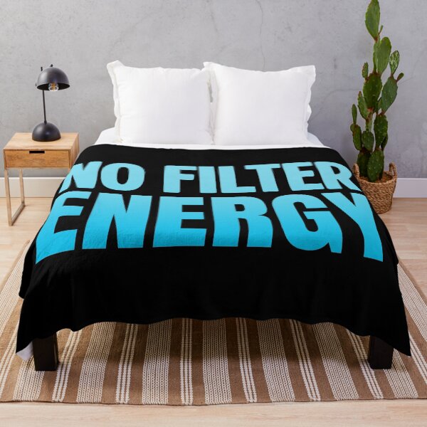 Item preview, No Filter Energy, Blue Bold Memes designed and sold by Memes N Lore .