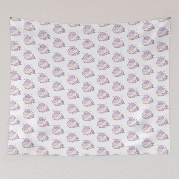 Item preview, Sleepy Kawaii Pigeon | Cozy Fluffy Cute Bird Design designed and sold by HelgaCraftery.