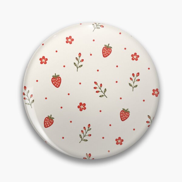 Item preview, Sweet Strawberry Cottage Pattern | Vintage Floral Strawberry Print designed and sold by Ioanna-Studio.