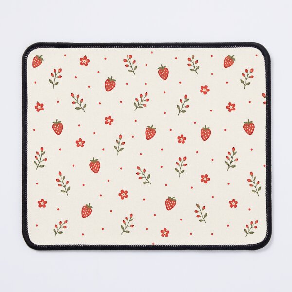 Item preview, Sweet Strawberry Cottage Pattern | Vintage Floral Strawberry Print designed and sold by Ioanna-Studio.