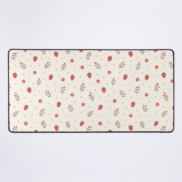 Item preview, Sweet Strawberry Cottage Pattern | Vintage Floral Strawberry Print designed and sold by Ioanna-Studio.