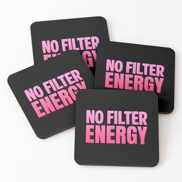 Item preview, No Filter Energy, Pink Bold Memes designed and sold by Memes N Lore .
