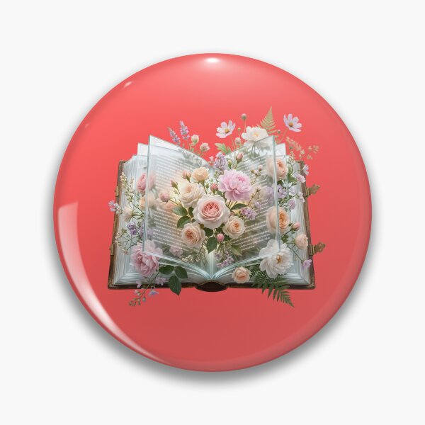 Item preview, Enchanted Storybook with Blooming Pink Roses and Peonies designed and sold by Utopian-Magic.