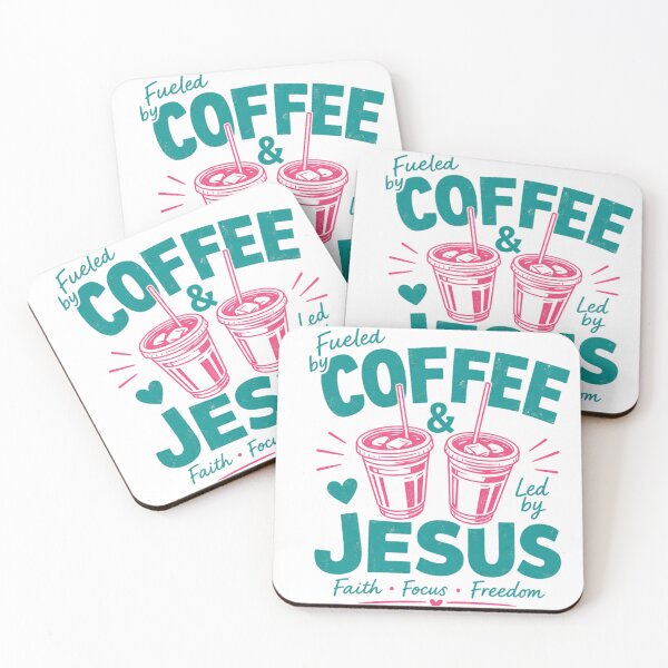 Item preview, Fueled by Coffee and Led by Jesus designed and sold by Vivian Mandehwe.