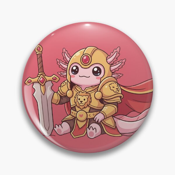 Item preview, Cute Axolotl Knight designed and sold by MarlonOspinaStore.